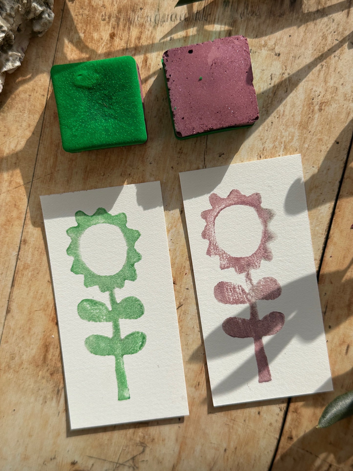 Color Cube Grande, Botanical Emerald & Vintage Mulberry, no. 004