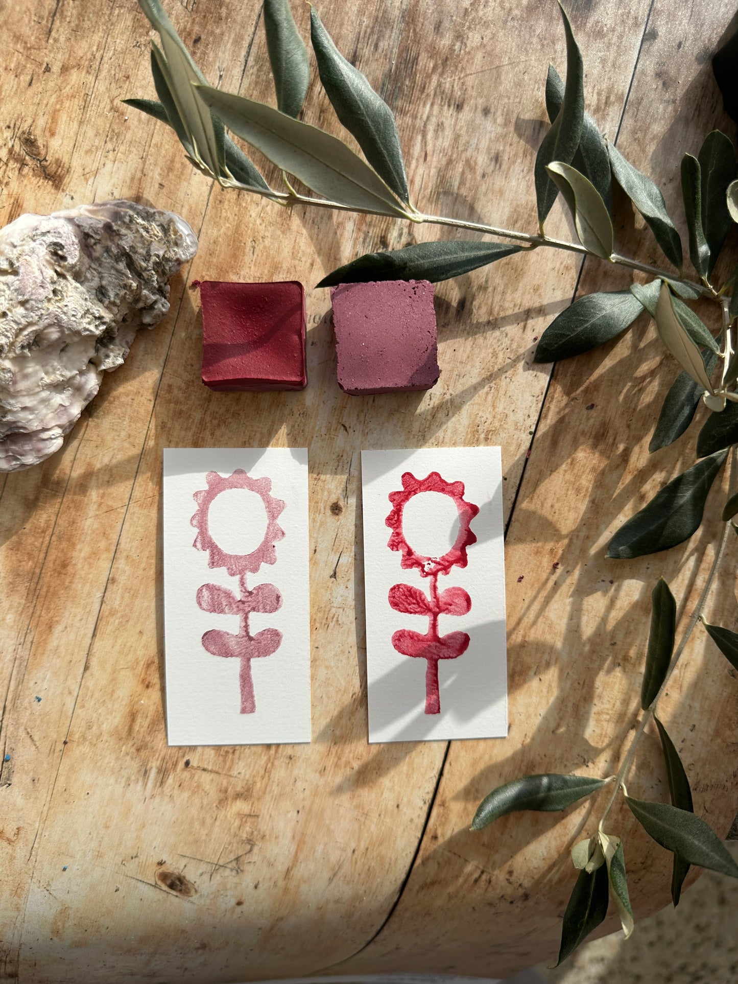 Color Cube Grande, Dusky Rosewood & Carmine Velvet 002