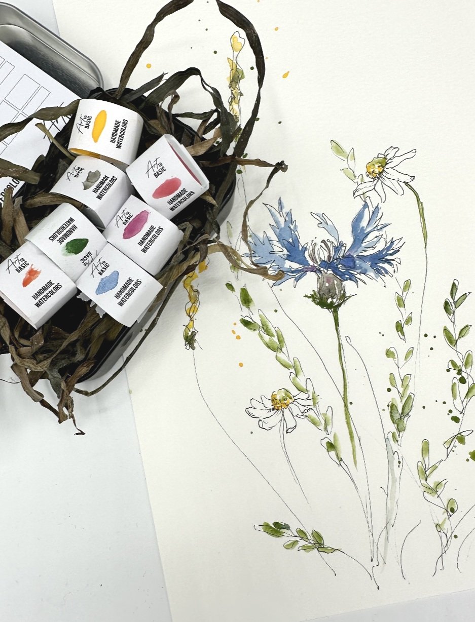 Handmade Waterolors for Ink & Wash by Camilla Damsbo