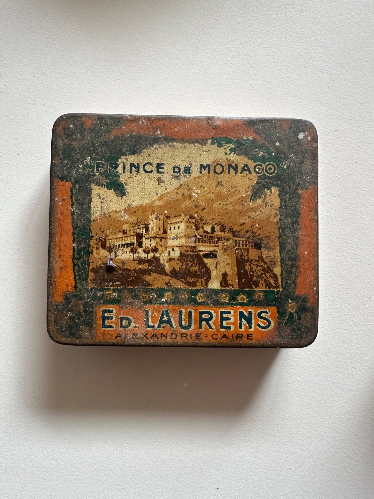 Old French & Italian metal tins