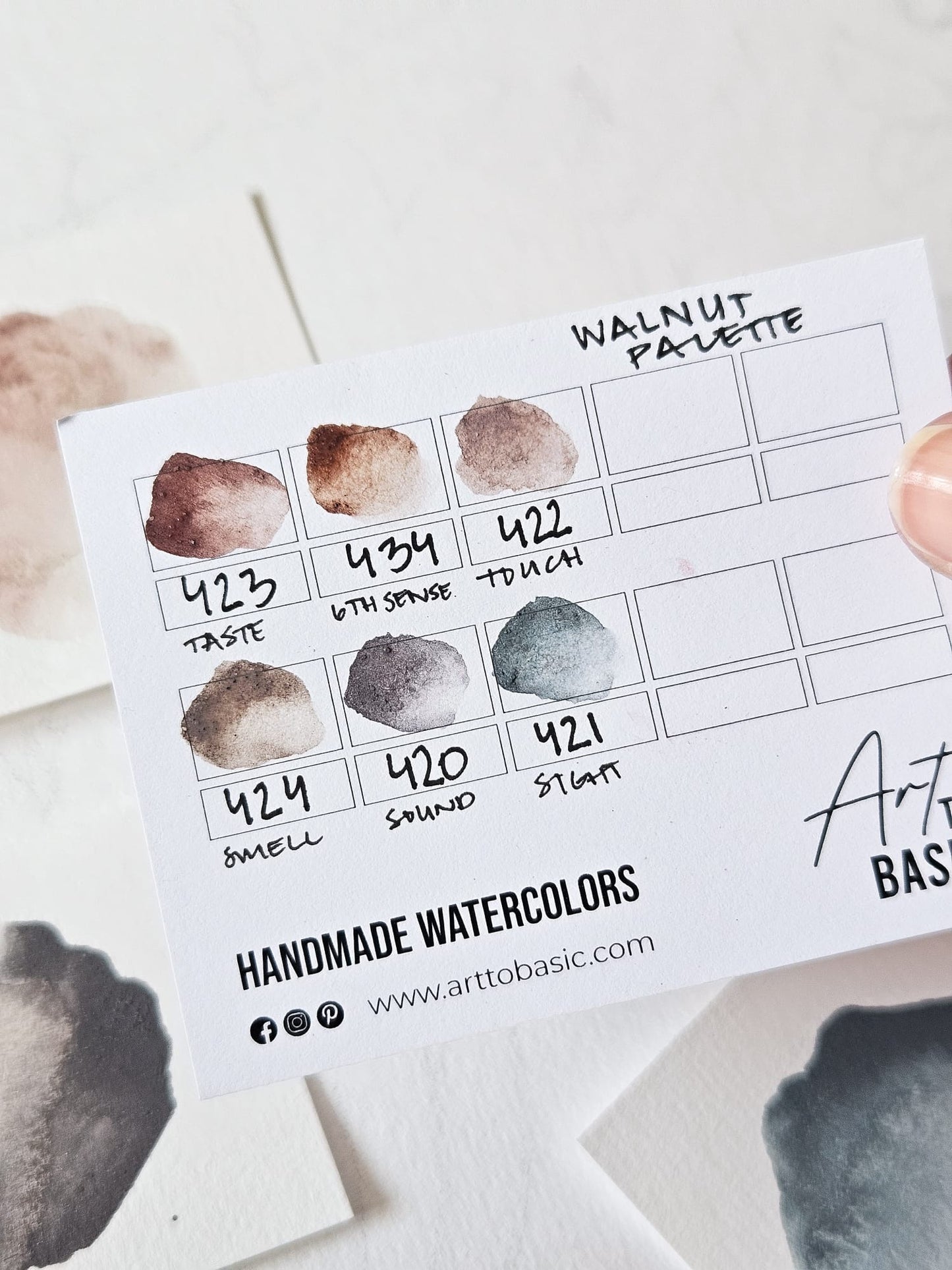 The Six Senses Palette by Emmeli Eek Christensen of @oak.and.paper