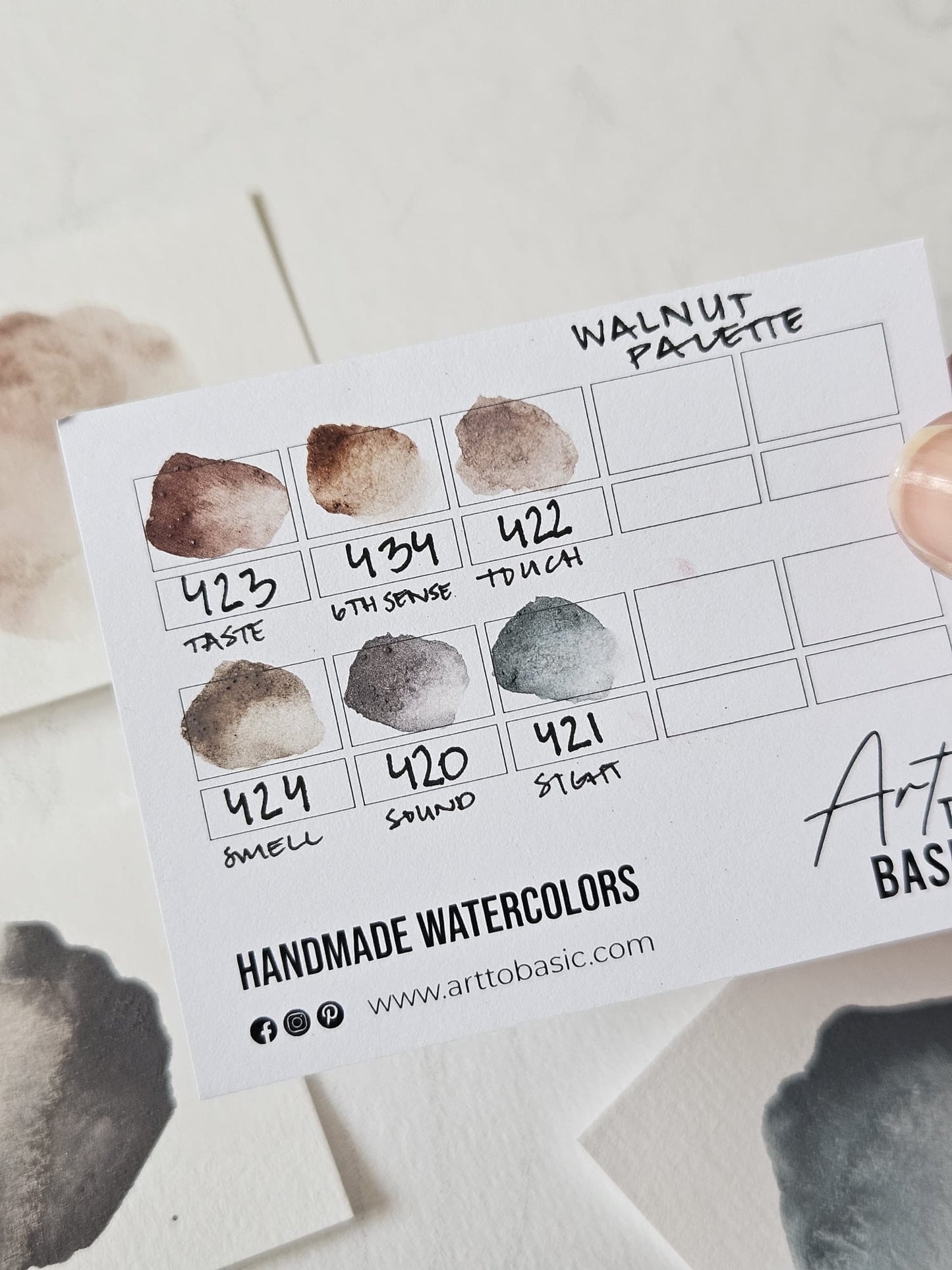 The Six Senses Palette by Emmeli Eek Christensen of @oak.and.paper