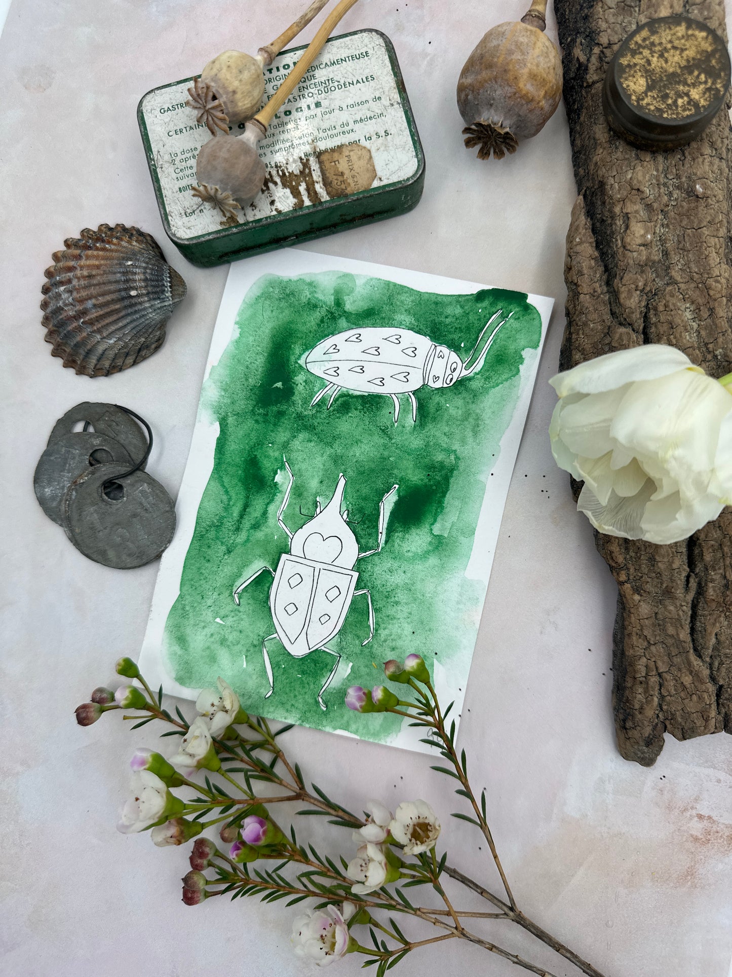 Lady of the Irises’ Palettes,  Palette 1: no.  82, 103, 108, 116, 117 and/or Palette 2: 7, 54, 84, 94 & 115