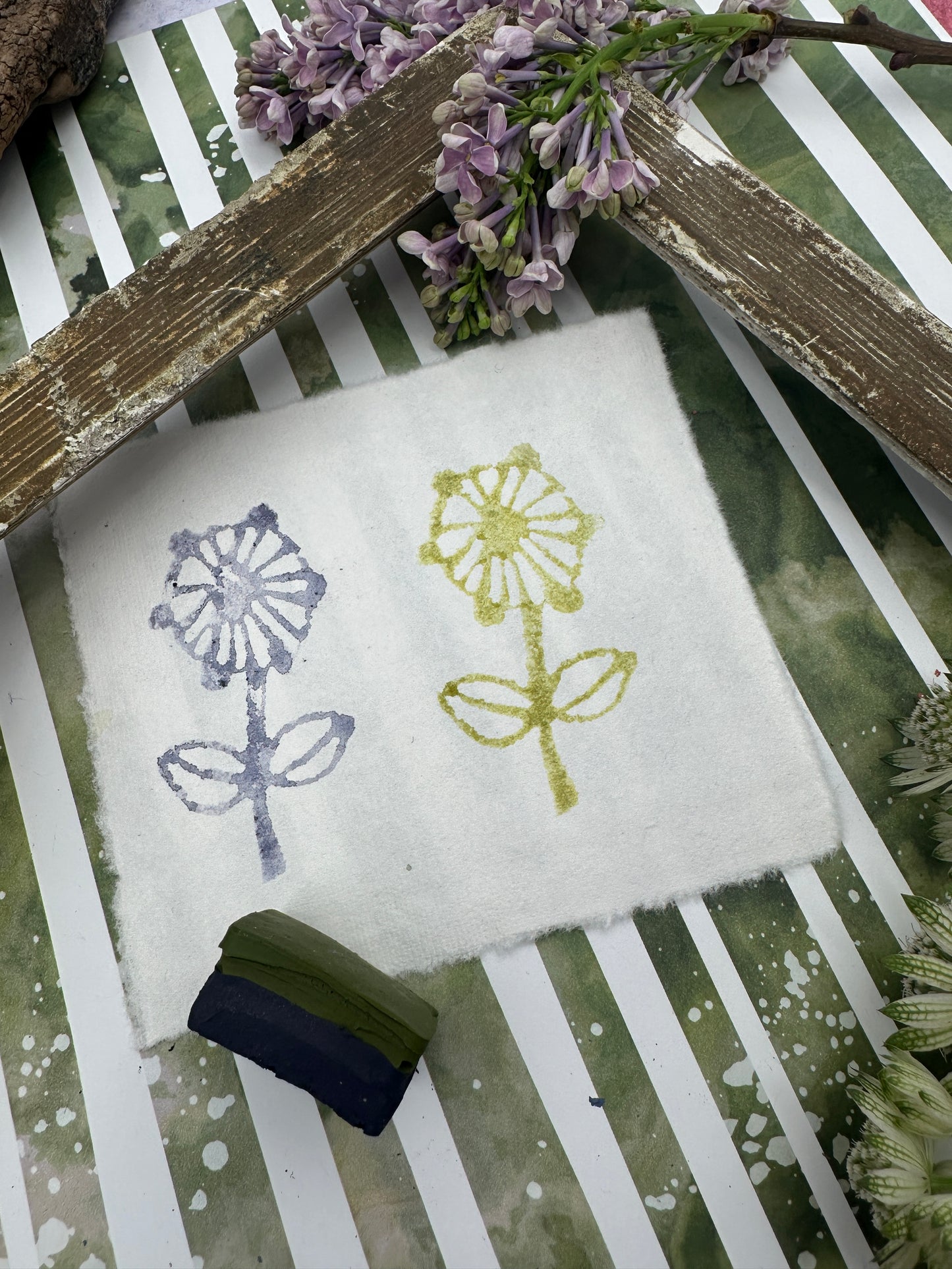 Color Cube Grande, Olive & Slate Bloom