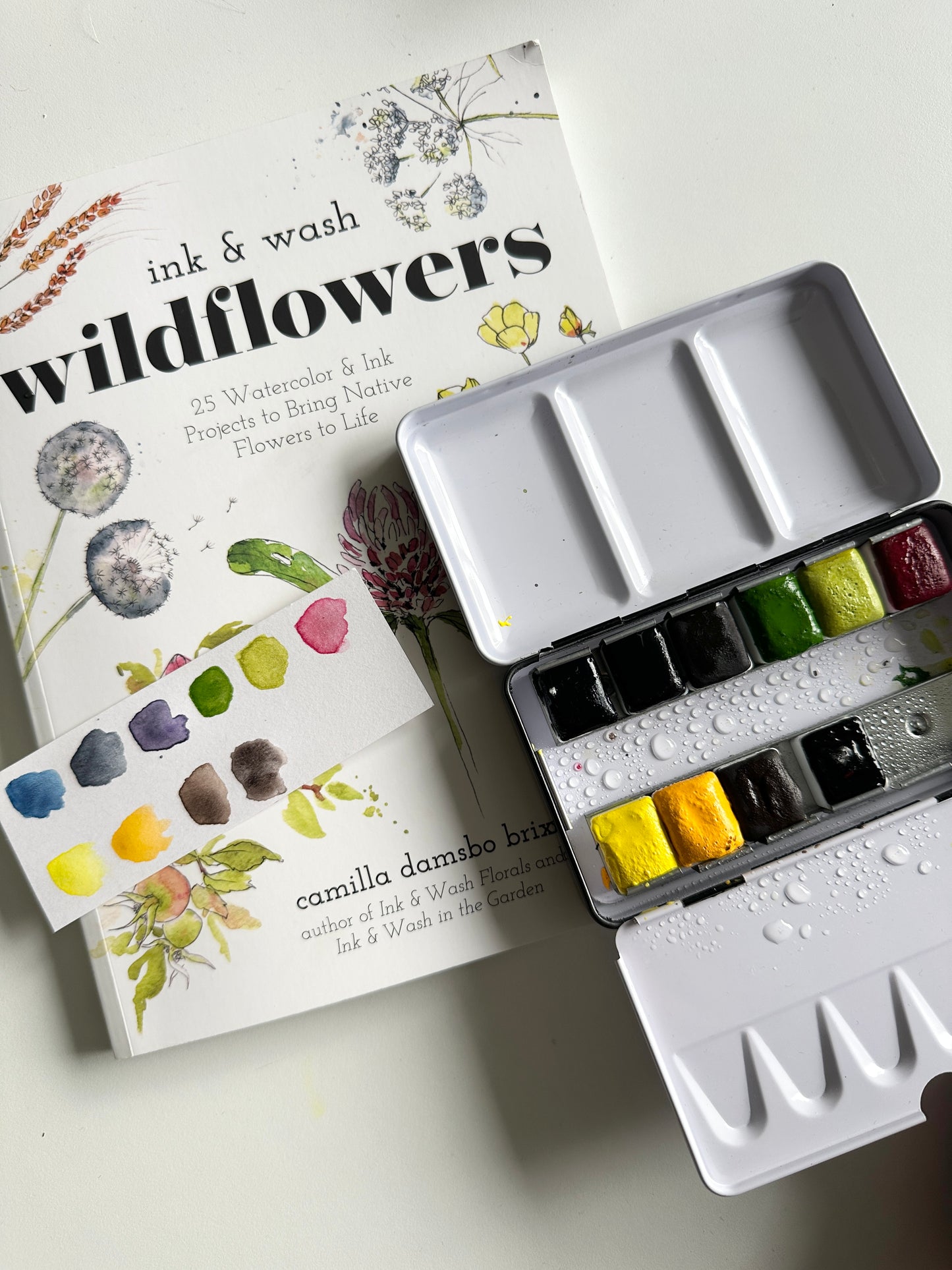 The ink & wash Wildflowers Palette