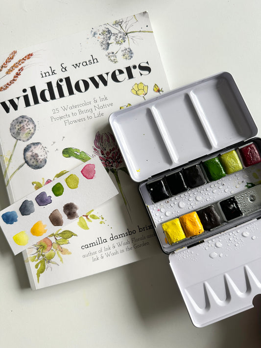 The ink & wash Wildflowers Palette