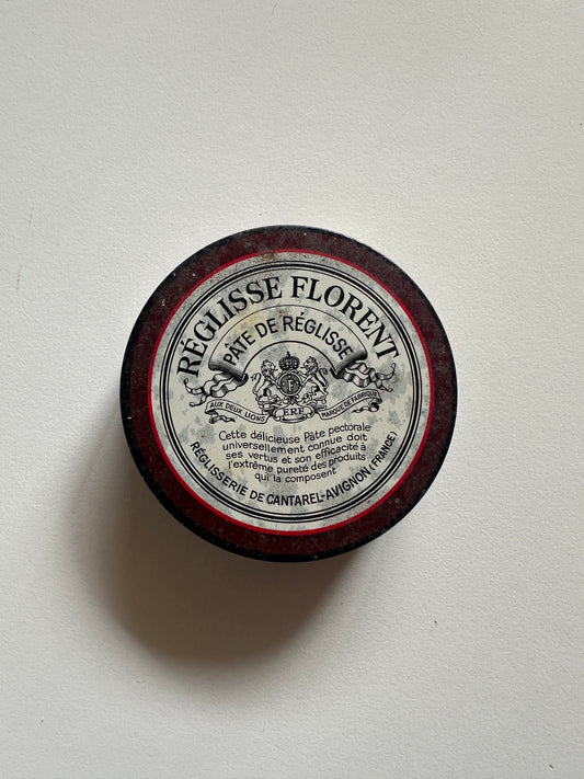 Vintage French Réglisse Florent Tin