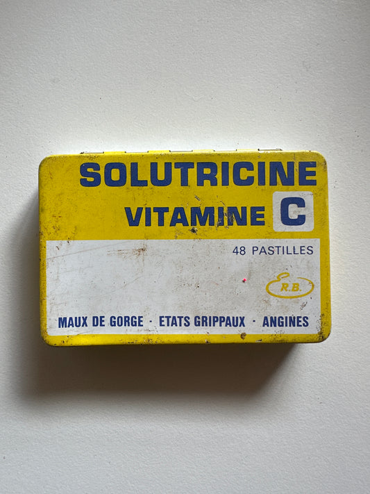 Vintage French Solutricine Vitamin C Tin