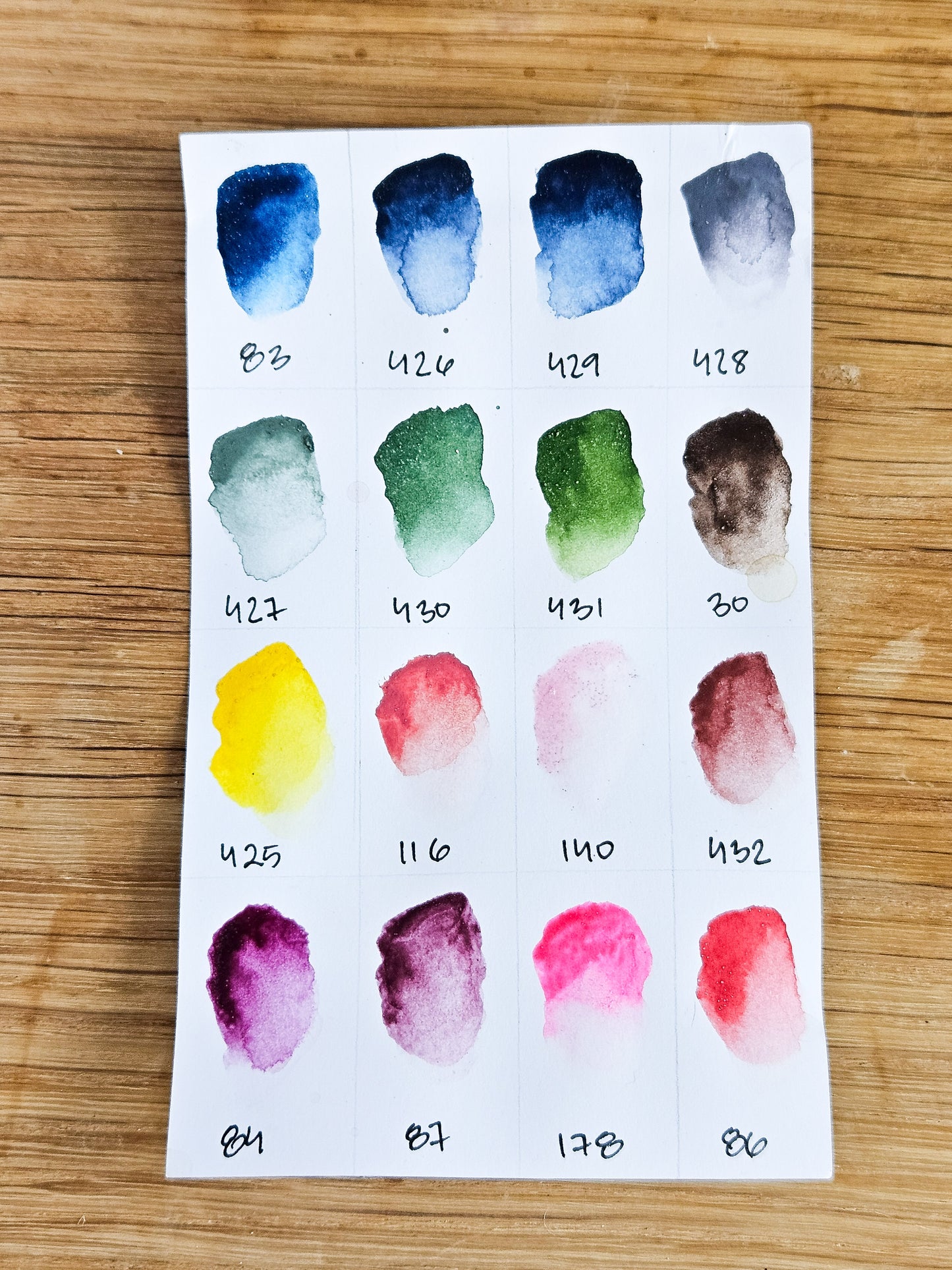 The Unpractical but very Enjoyable palette - No. 30, 83, 84, 86, 87, 116, 140, 178, 425, 426, 427, 428, 429, 430, 431, 432